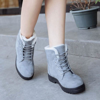 Winter Outdoor Flat Short Boots