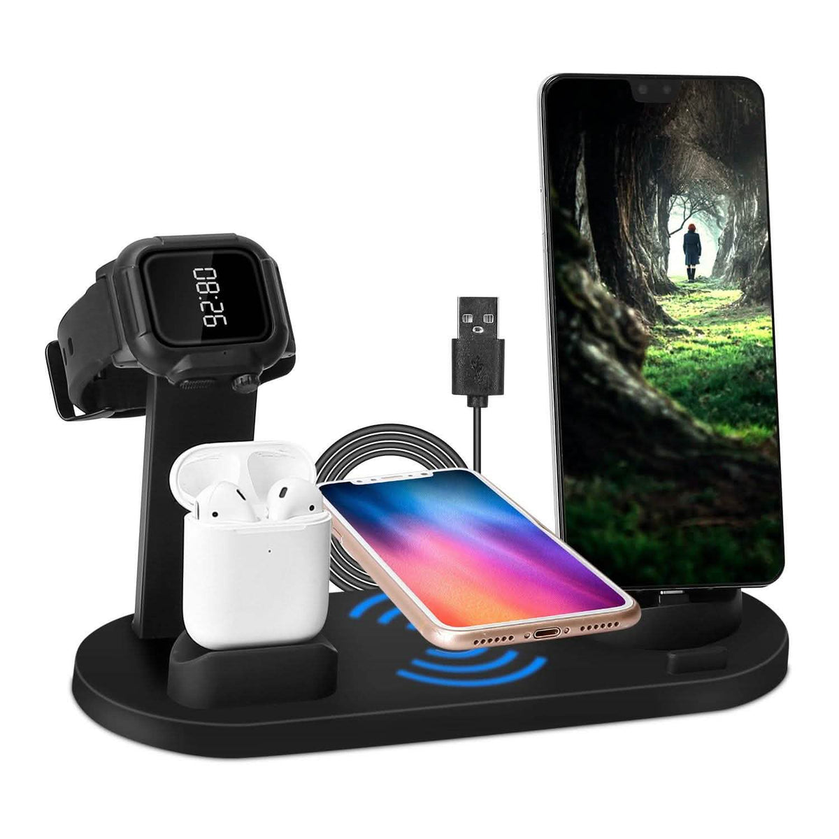 Wireless Charger Dock 4-in-1 10W
