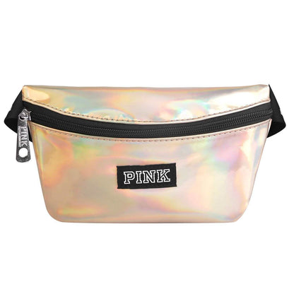 Women Shiny Leather Waist Pack Bag