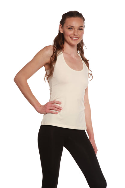 Clearance Women's Bamboo/Cotton Racer Back Tank Top