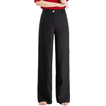 Women's Basic Soft Straight Twill Pants