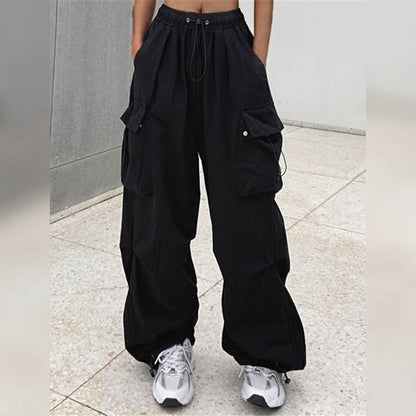 Women's Cargo Baggy Pants High Waist