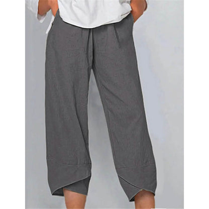 Women's Casual Plus Size Cotton Pants