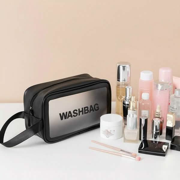 Women's Frosted Waterproof Cosmetic Bag