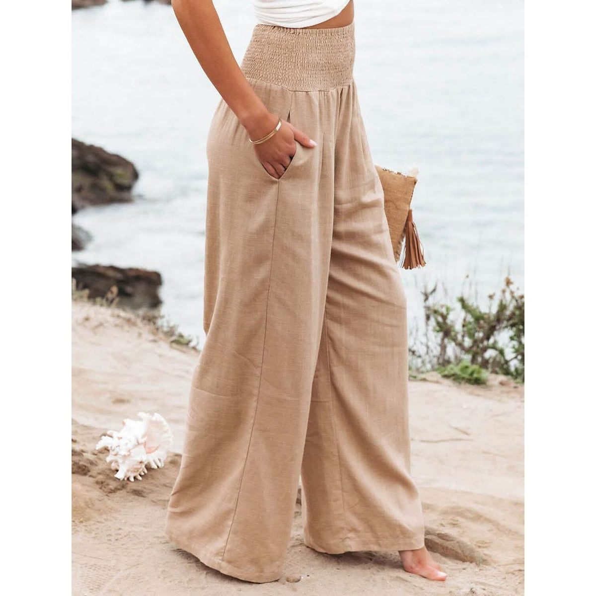 Women's High Waist Loose Wide Leg Pants