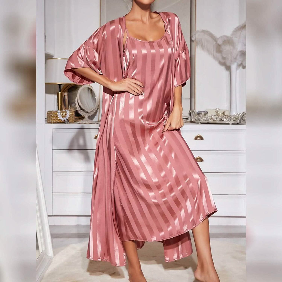 Women's Pajamas Bathrobe Robes Nightgown
