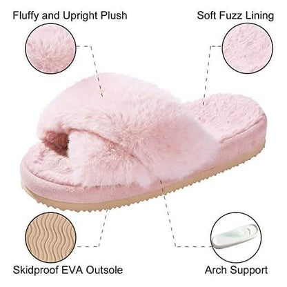 Women's Soft Plush Lightweight House Slippers