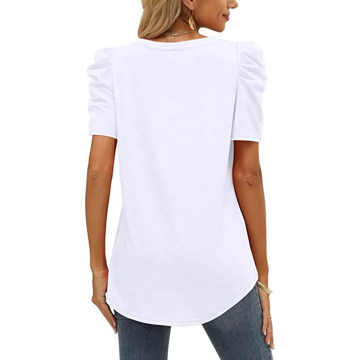 Women's Summer V-Neck Casual T-Shirt