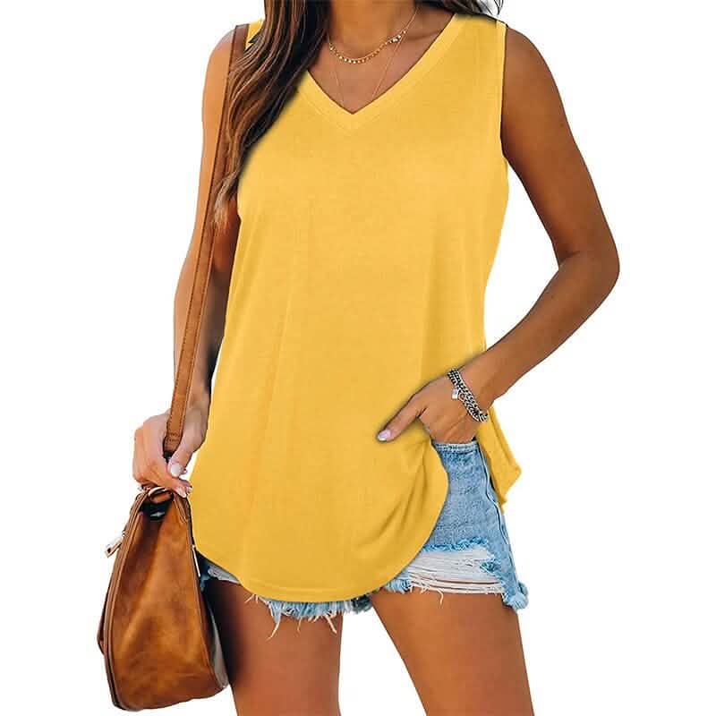 Women's V Neck Tank Top